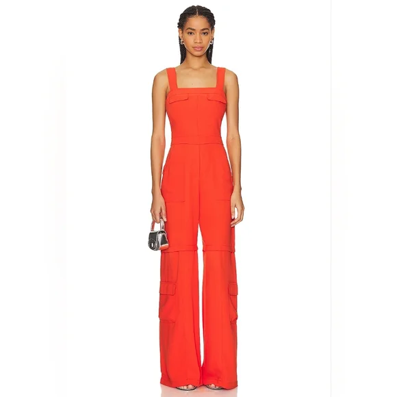 NEW Amanda Uprichard x REVOLVE  Frida Sleeveless Jumpsuit in Mandarin Size Small - Picture 3 of 8